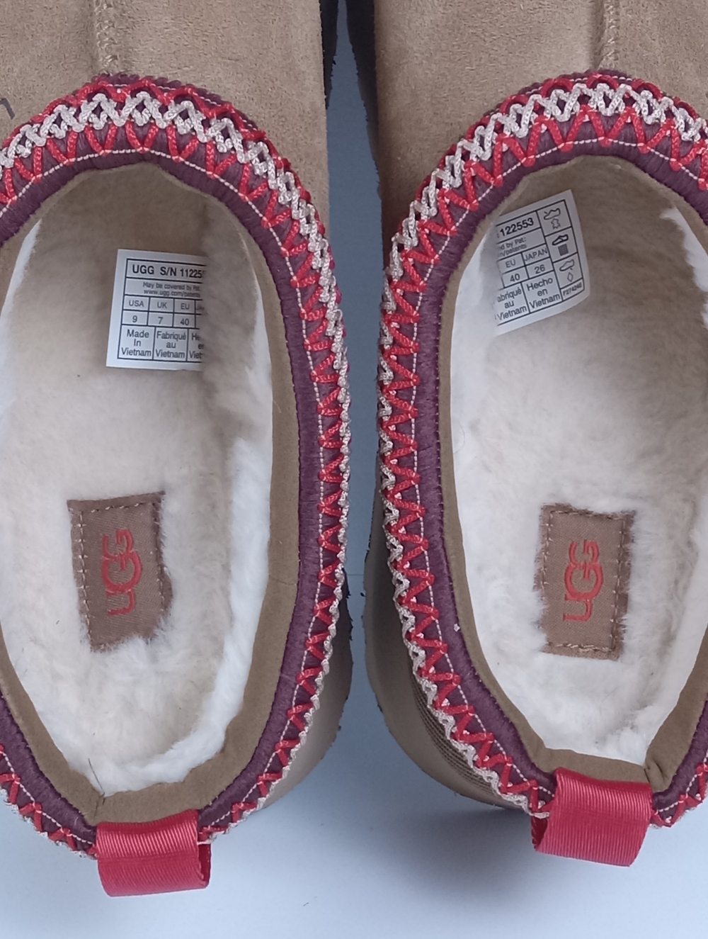 UGG Tazz II Platform Slipper Chestnut Suede Clog Size 9 Cozy Tasman Trendy Boho - Picture 7 of 11
